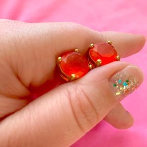kate spade gumdrop studs in orange